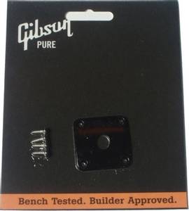 Hovedbilde Gibson jackplate for Les Paul - svart plast