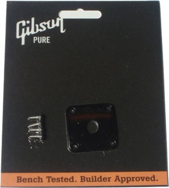 Gibson jackplate for Les Paul - svart plast
