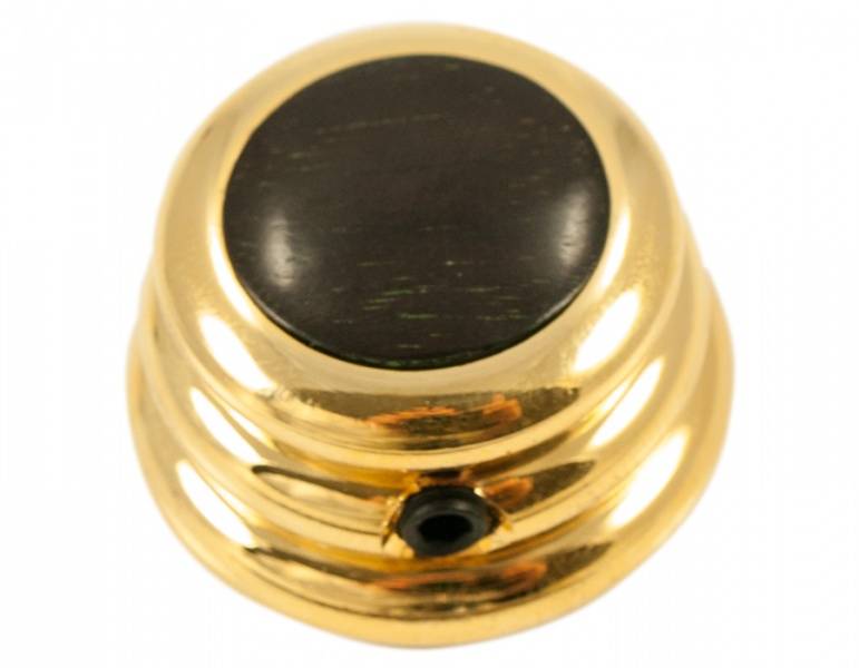 Ringo knob - gull - ebony inlay