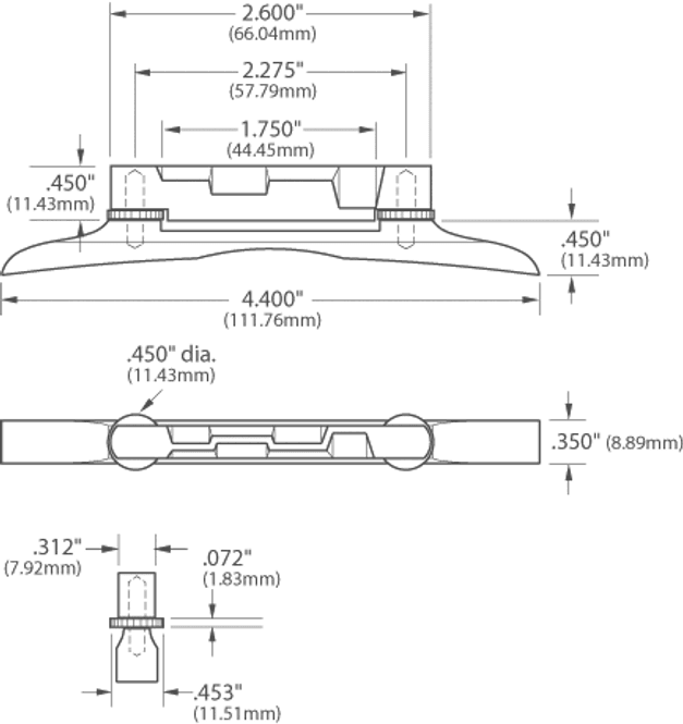 Hovedbilde Stol for mandolin - Rosewood - gull