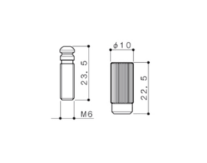 Hovedbilde Wilkinson VS100 studs - krom